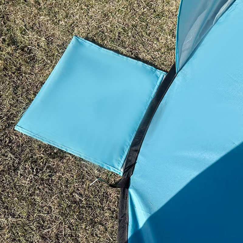 Kültéri, többszemélyes, gyorsan felállítható hordozható strandsátor