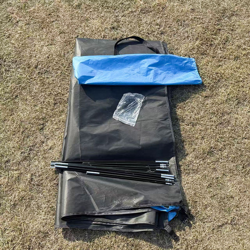 Könnyű, háromoldalas szellőztetett strandsátor