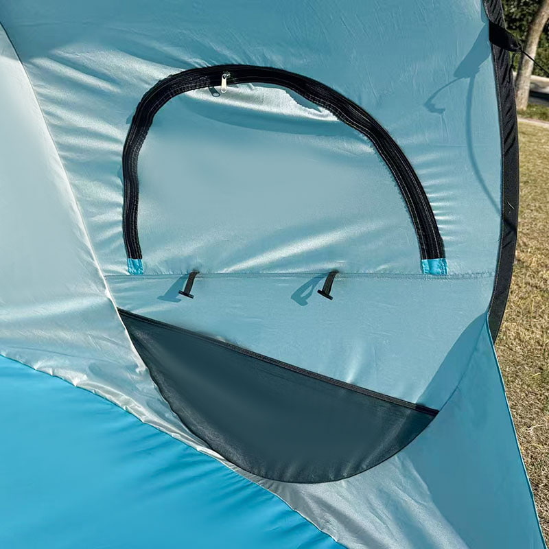 Kültéri, többszemélyes, gyorsan felállítható hordozható strandsátor