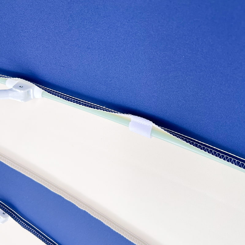 2,5 M kék-fehér patchwork Pagoda esernyő