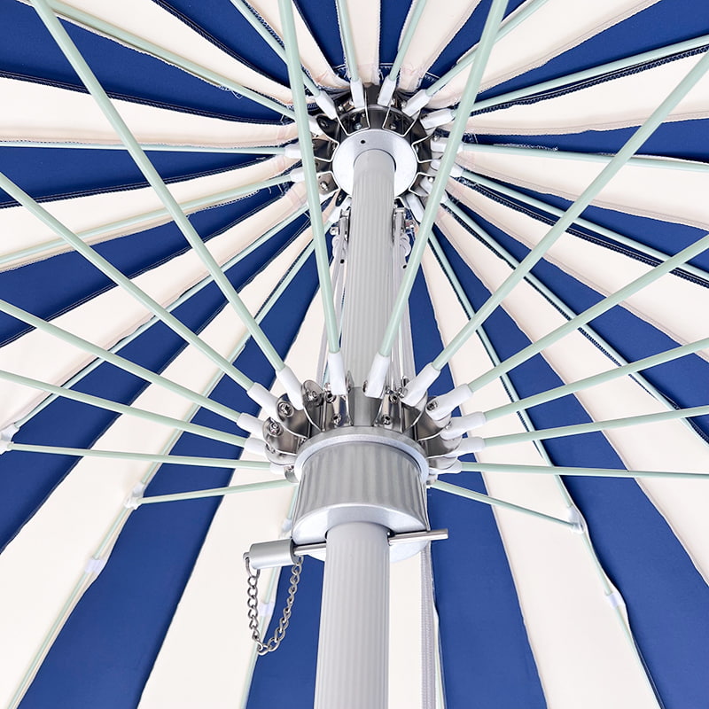 2,5 M kék-fehér patchwork Pagoda esernyő